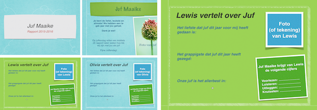 Rapport voor de juf/meester